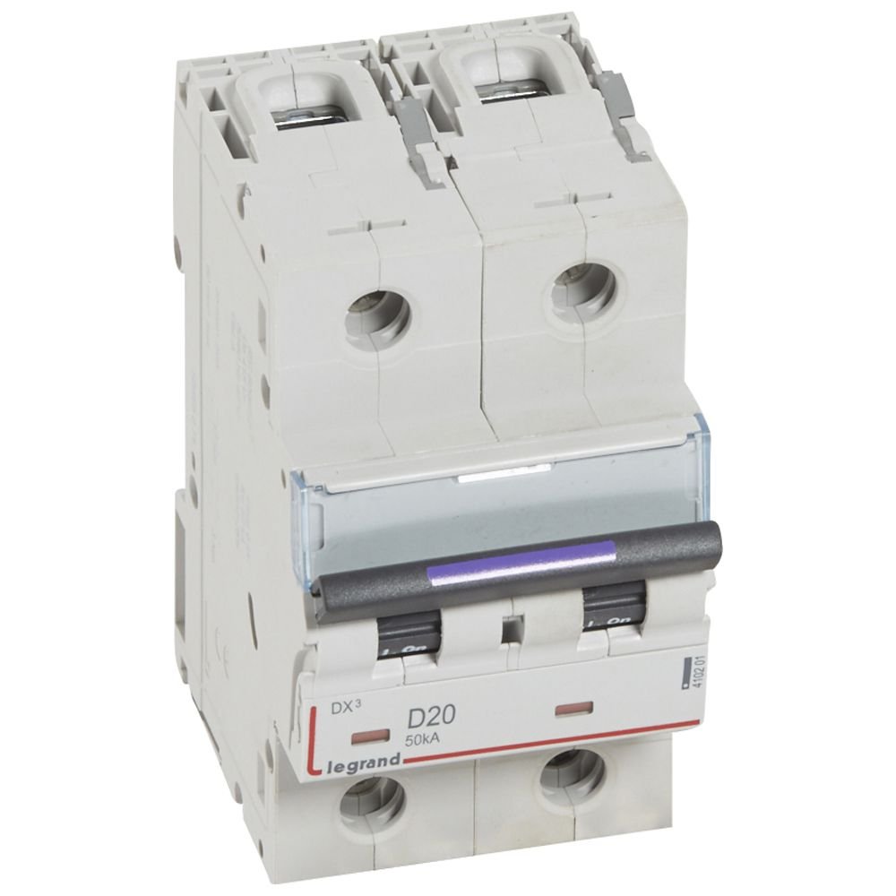 Disjoncteur Legrand DX³ 2P D20 50 kA