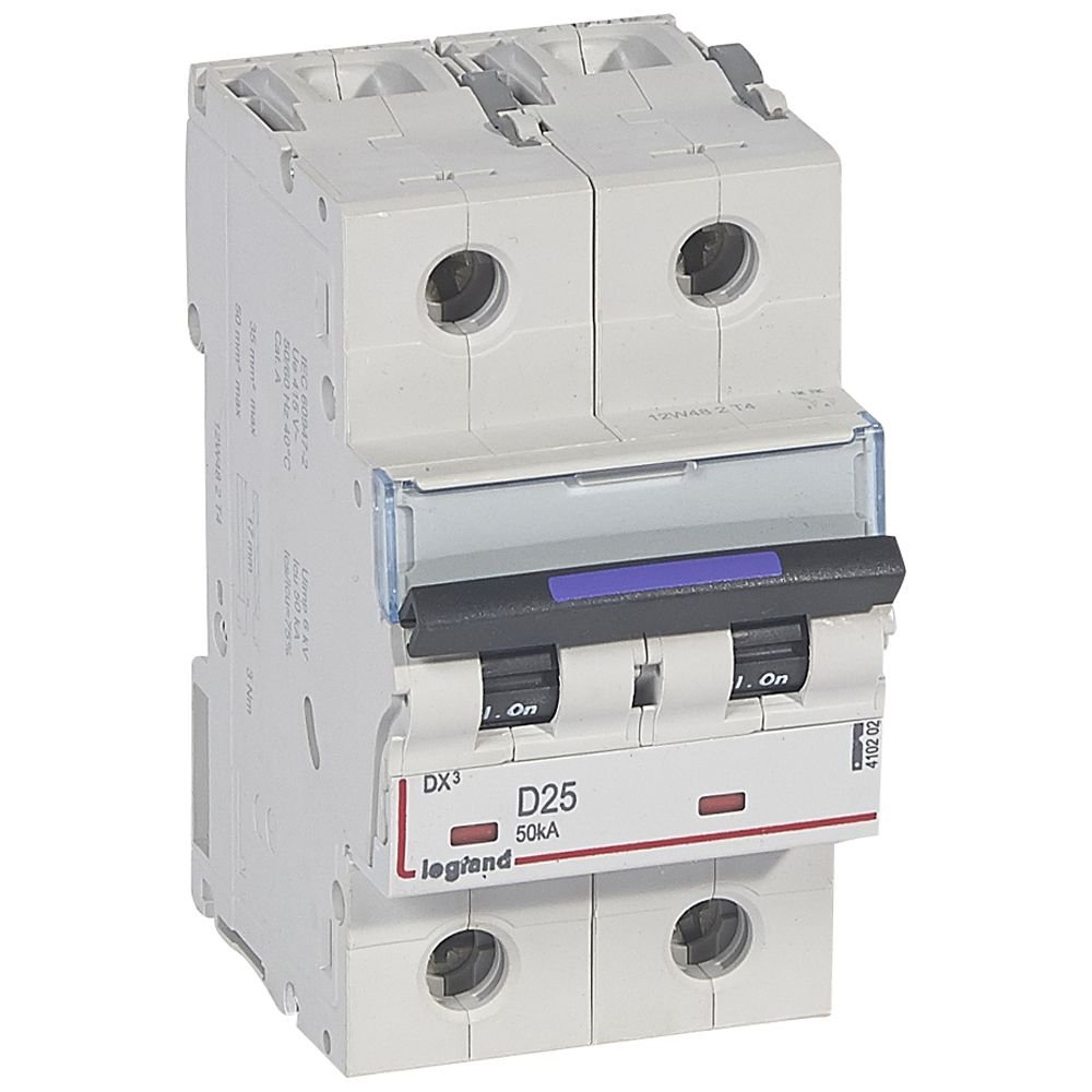 Disjoncteur Legrand DX³ 2P D25 50 kA