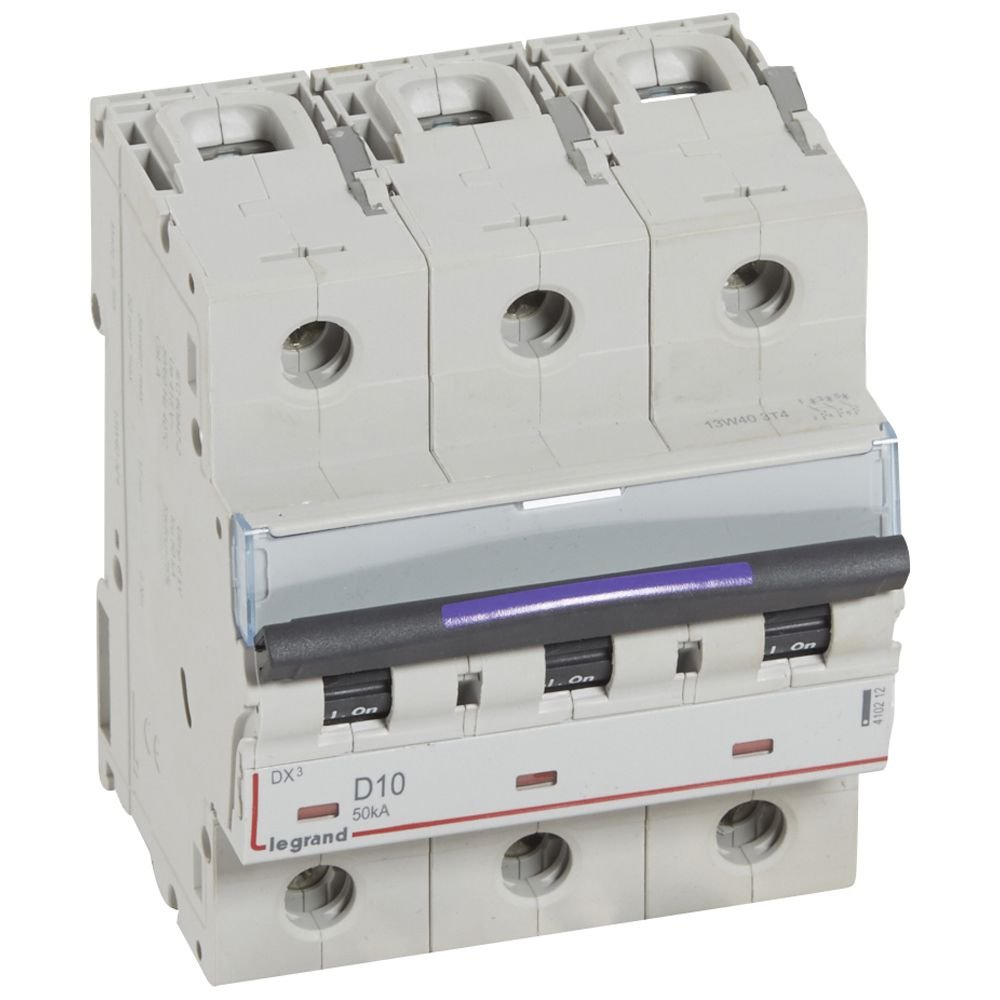 Disjoncteur Legrand DX³ 3P D10 50 kA