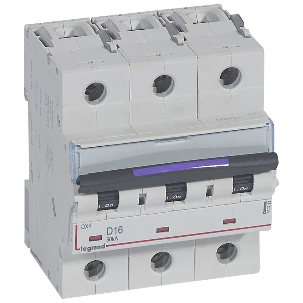 Disjoncteur Legrand DX³ 3P D16 50 kA
