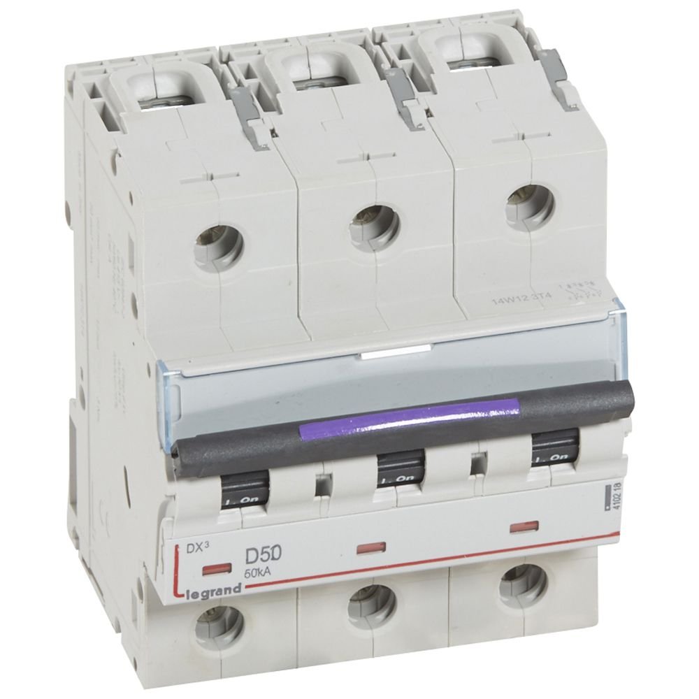 Disjoncteur Legrand DX³ 3P D50 50 kA