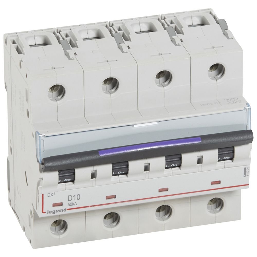 Disjoncteur Legrand DX³ 4P D10 50 kA