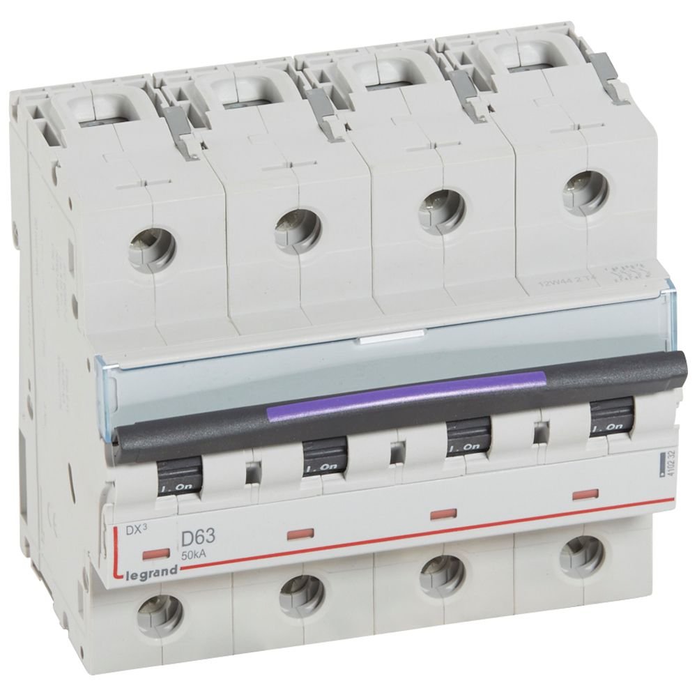 Disjoncteur Legrand DX³ 4P D63 50 kA