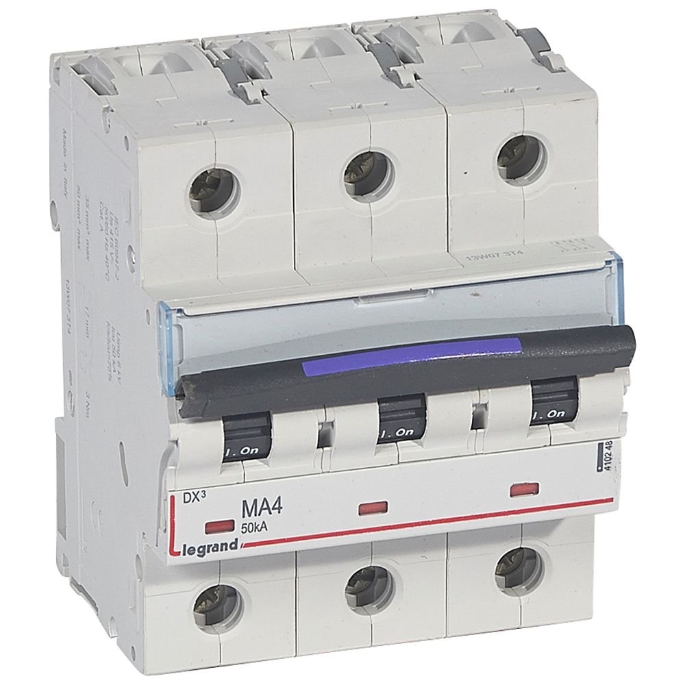Disjoncteur Legrand DX³-MA 3P 4 A 50 kA