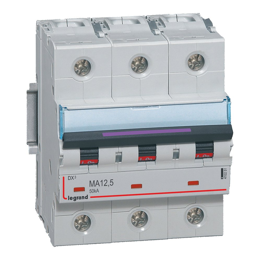 Disjoncteur Legrand DX³-MA 3P 12,5 A 50 kA