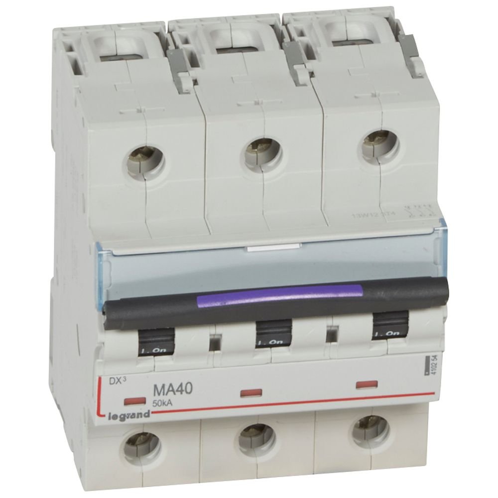 Disjoncteur Legrand DX³-MA 3P 40 A 50 kA