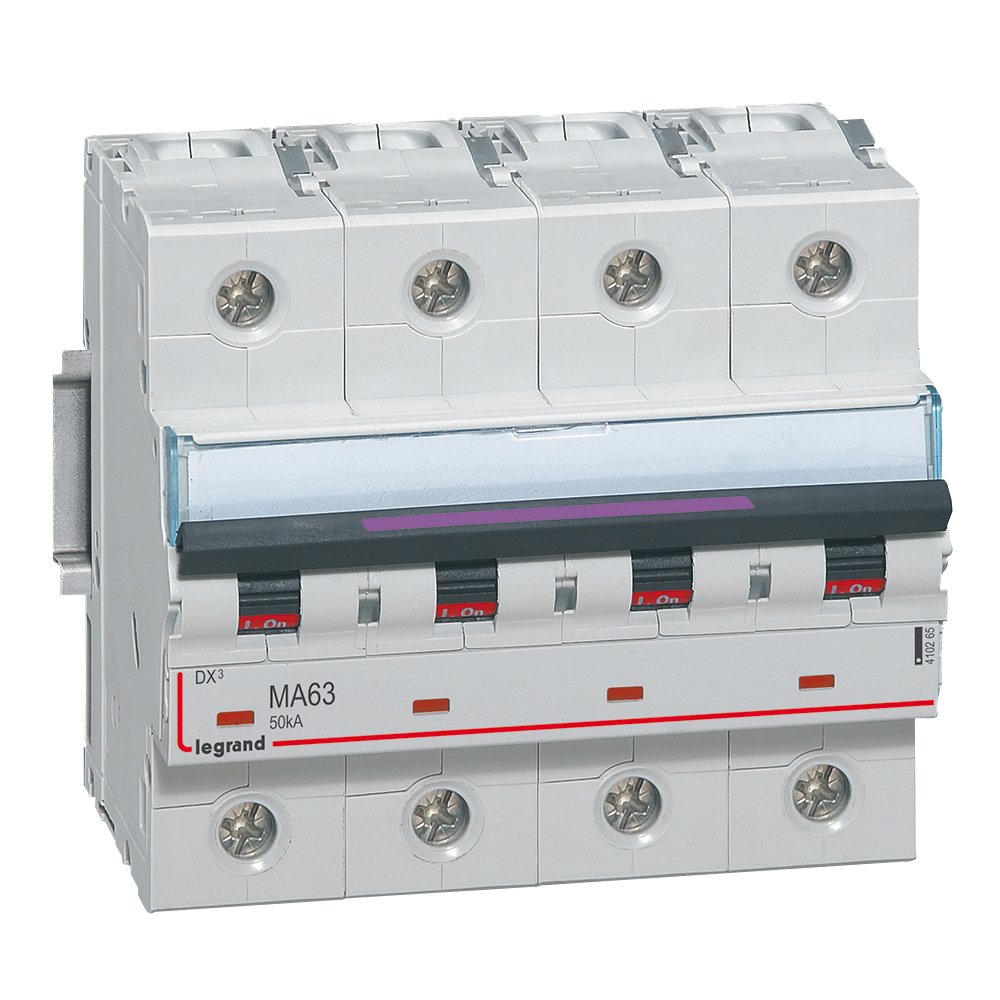 Disjoncteur Legrand DX³-MA 4P 63 A 50 kA