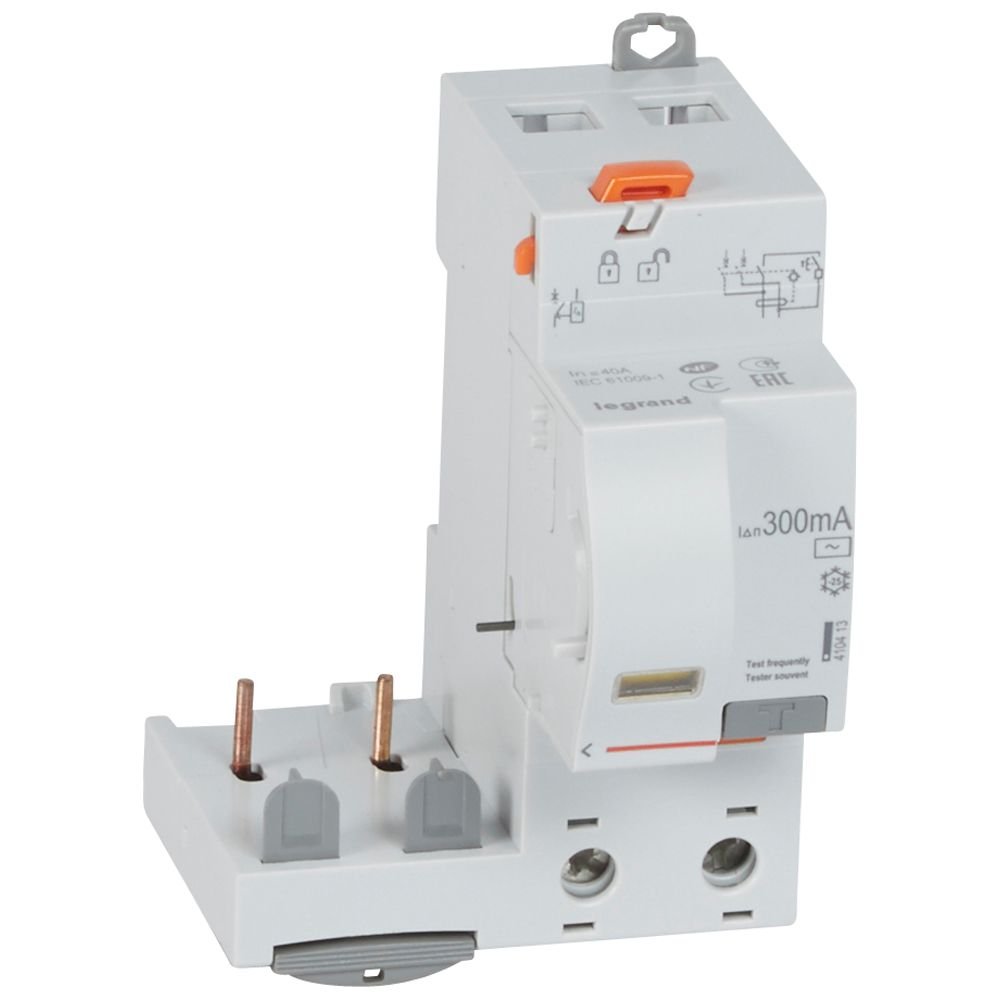 Bloc différentiel Legrand DX3 BDA 2P 40A AC 300mA 410413