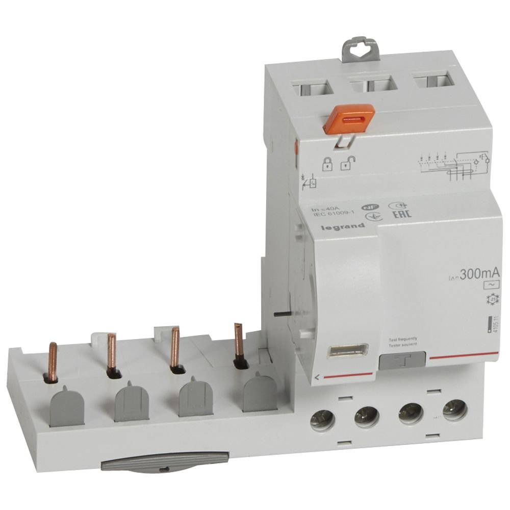 Bloc différentiel Legrand DX3 BDA 4P 40A AC 300mA 410511