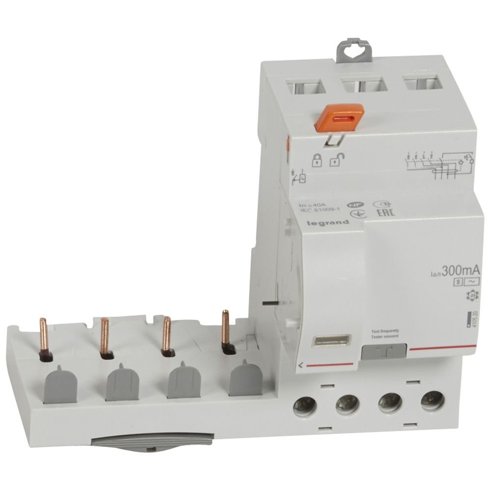 Bloc différentiel Legrand DX3 BDA 4P 40A AC-S 300mA 410520