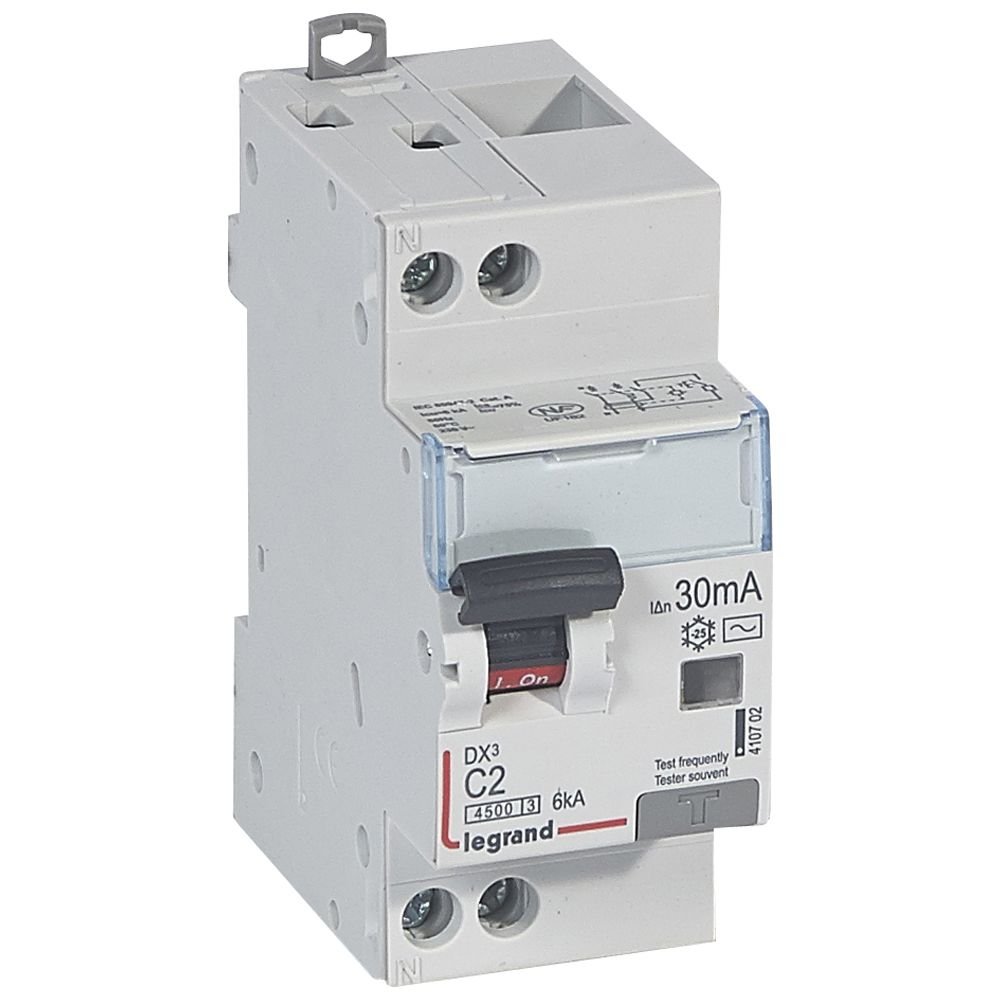 Disjoncteur différentiel Legrand DX³ 2A courbe C 30mA 410702