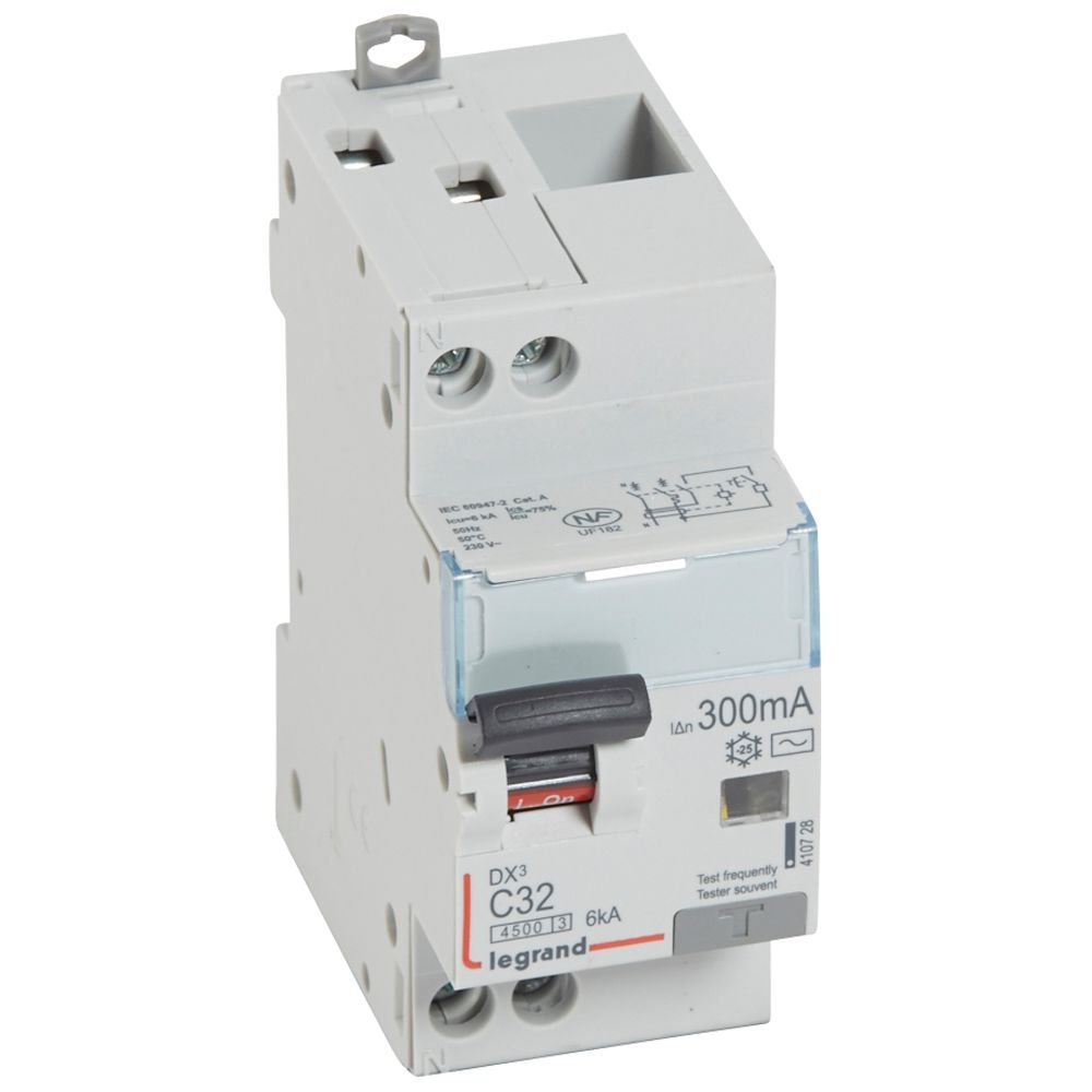 Disjoncteur différentiel Legrand DX³ 32A courbe C 300mA 410728