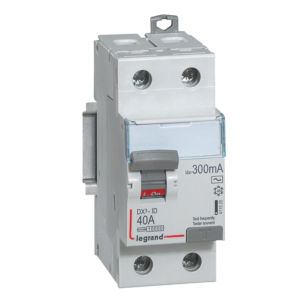 Interrupteur différentiel Legrand DX³-ID 2P 40A AC 300mA 411525
