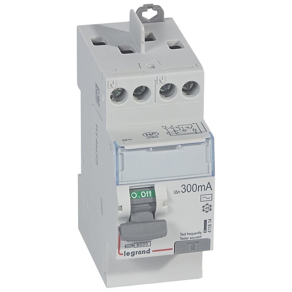 Interrupteur différentiel Legrand DX³-ID 2P 40A AC 300mA TG 411614