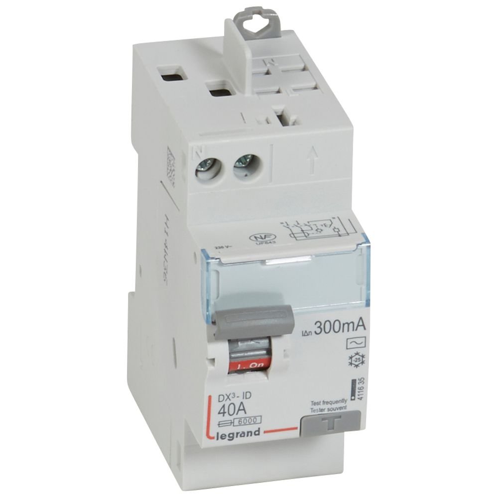 Interrupteur différentiel Legrand DX3-ID 2P 40A AC 300mA