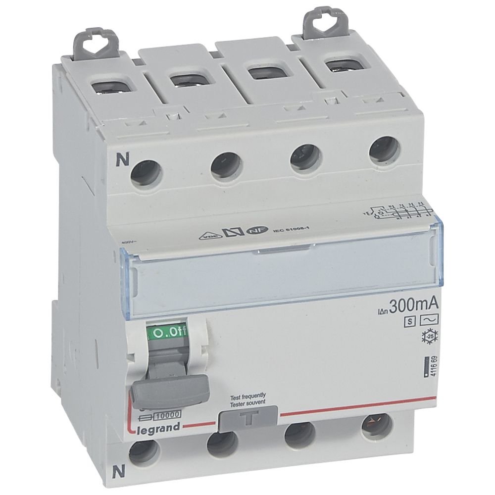 Interrupteur différentiel Legrand DX3-ID 4P 63A AC-S 300mA