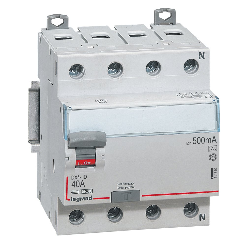 Interrupteur différentiel Legrand DX3-ID 80A 500mA Type A 4P 411792
