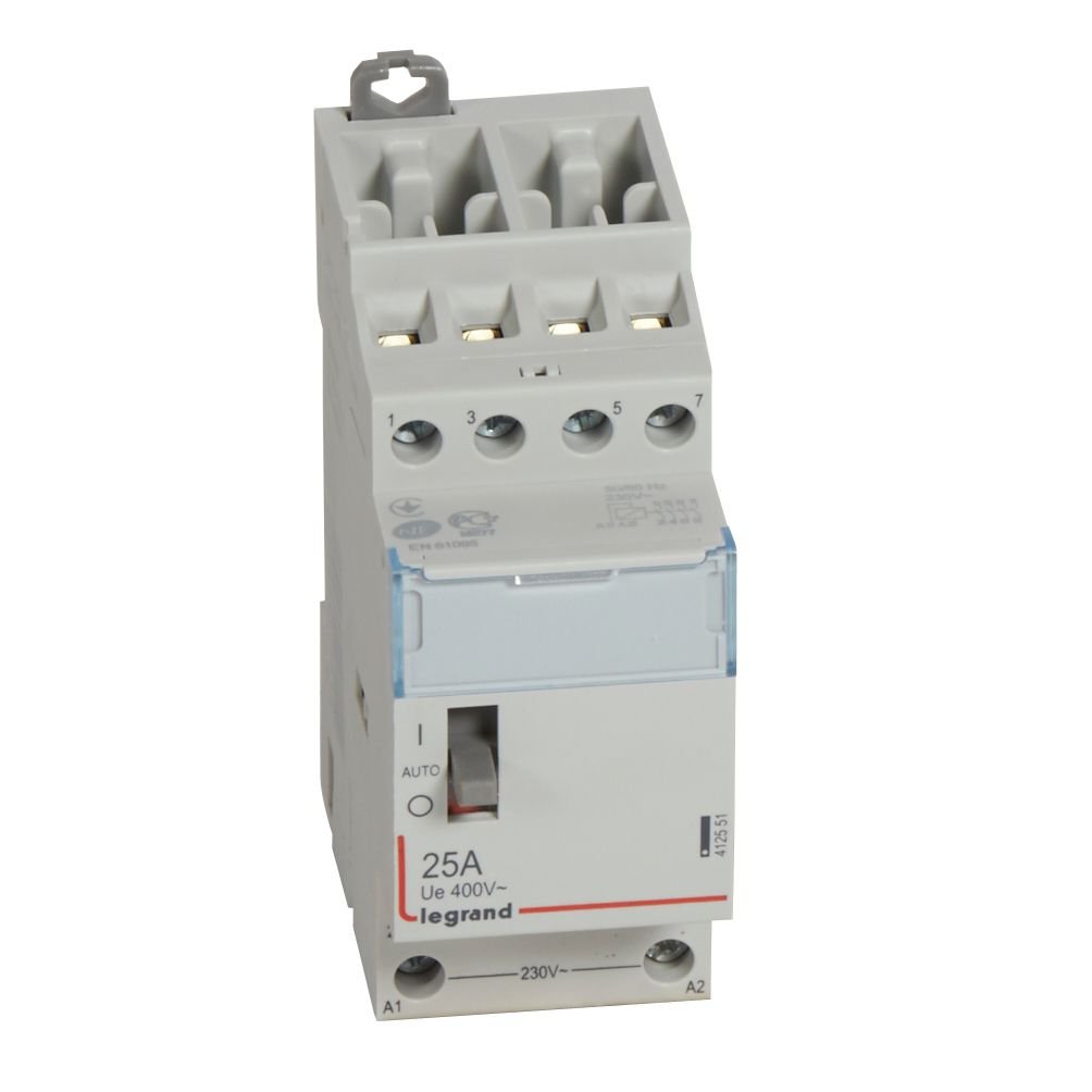Contacteur Legrand CX3 230V 25A 4F avec manette