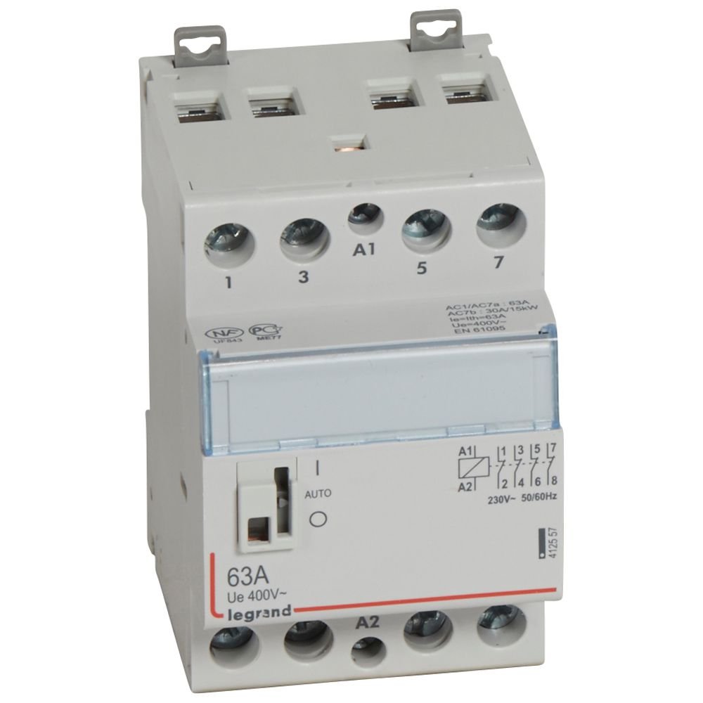 Contacteur Legrand CX3 230V 63A 4O avec manette