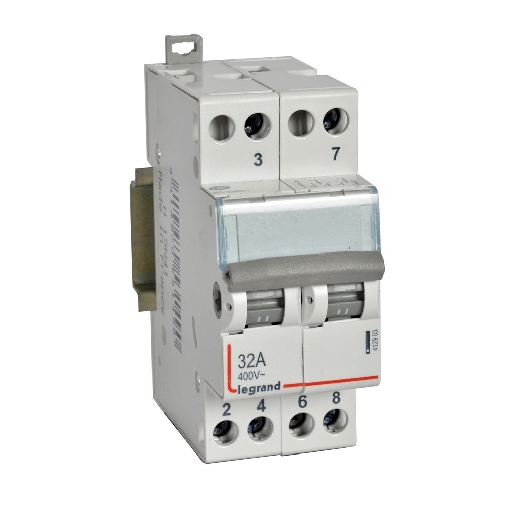 Double interrupteur inverseur Legrand CX³ position centrale 32 A 412903