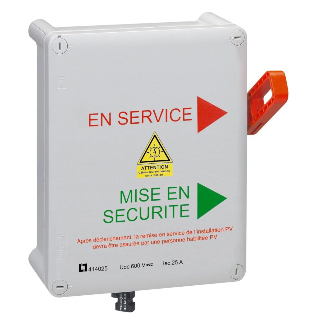 coffret COUPURE POMPIERS PV RESI photovoltaïque Legrand 414025