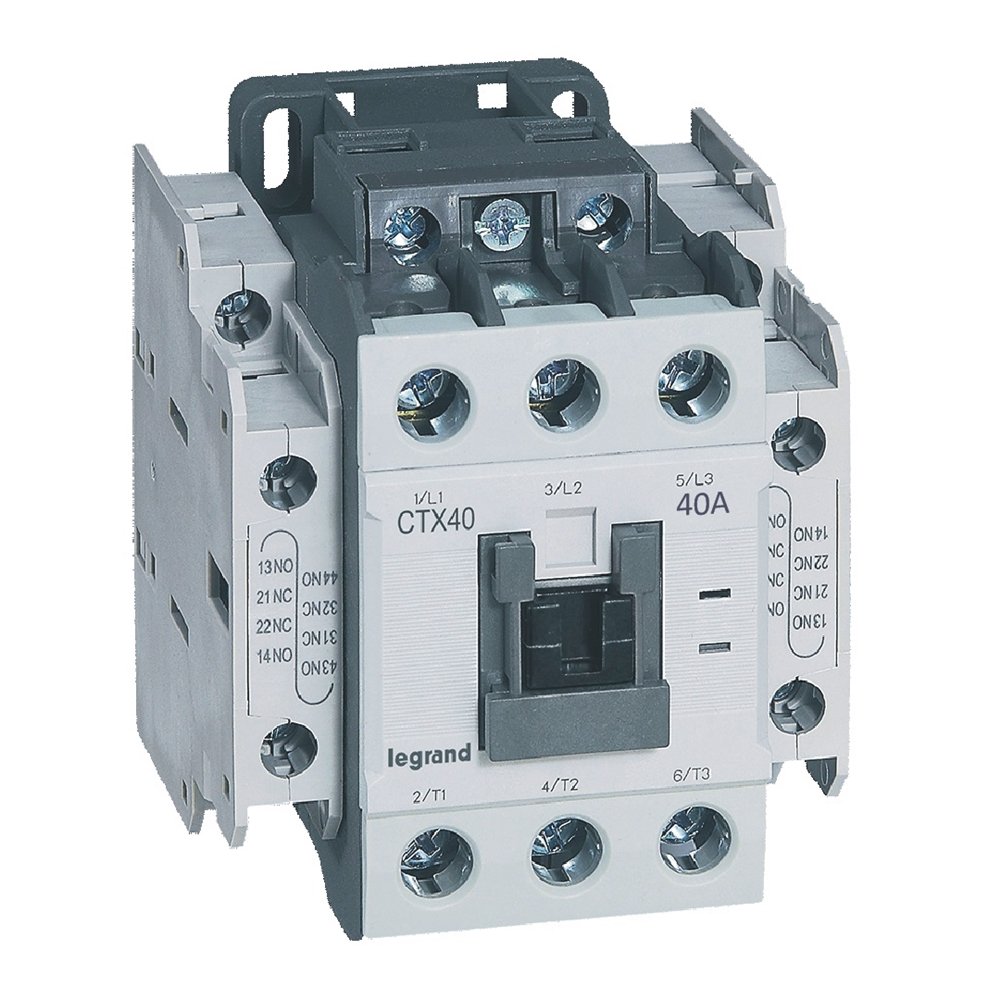 Contacteur de puissance CTX 3P 40A 2NO2NC 24V AC CTX³ Legrand 416130