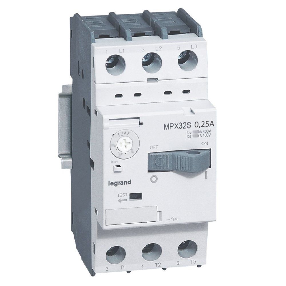 Disjoncteur moteur Legrand MPX³32S 0,16-0,25A 417301