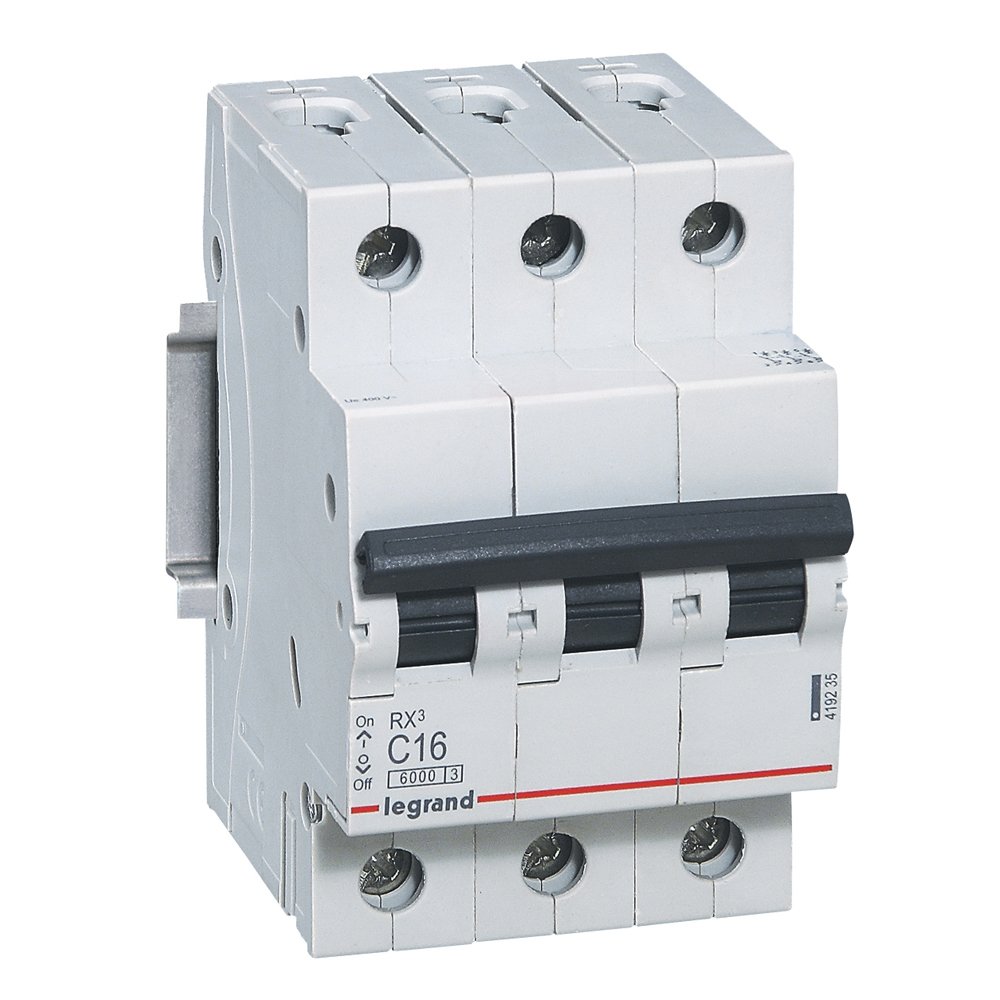 Disjoncteur Legrand RX³ 3 pôles 16 A courbe C 419235