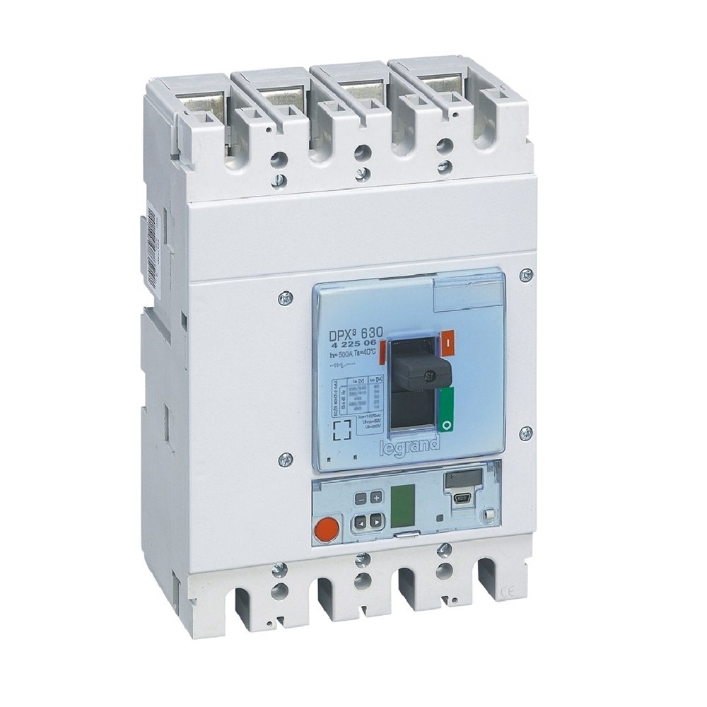 Disjoncteur de puissance DPX3 630 - S1 4P 500A 36KA DPX³ Legrand 422506