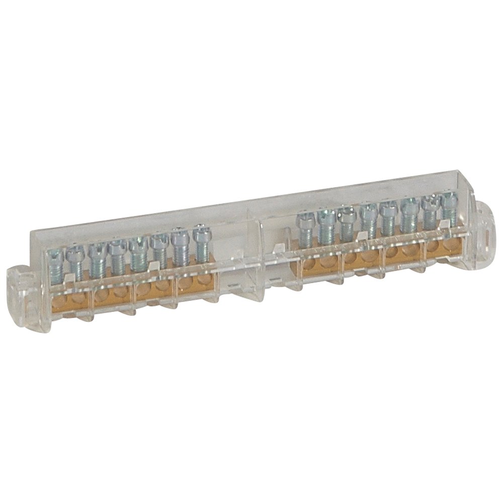 Répartiteur électrique BORNIER TERRE/NEUTRE 2X8TROUS répartiteurs Legrand 601290