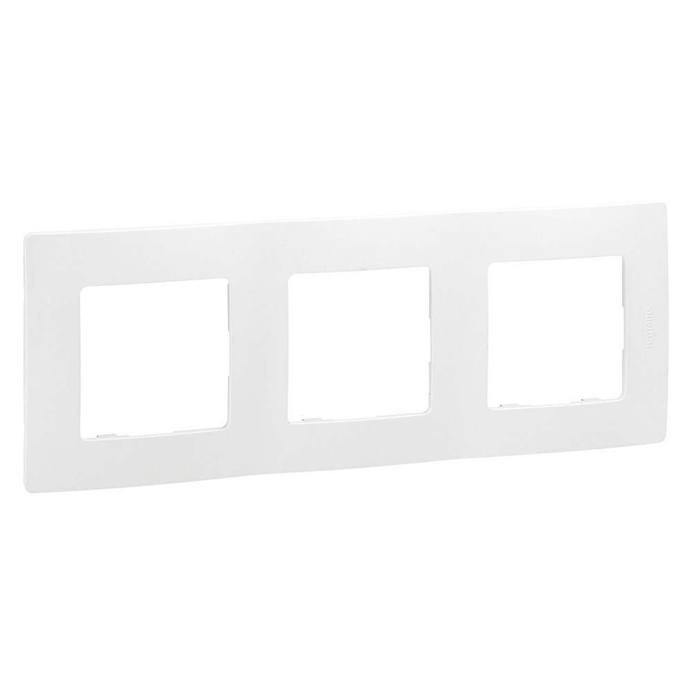plaque TRIPLE 71 blanc Niloé Legrand 665003