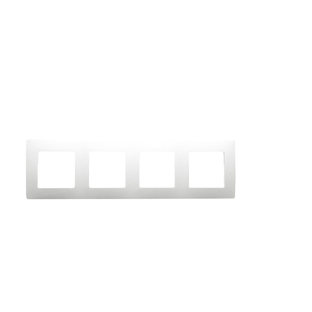 plaque QUADRUPLE 71 blanc Niloé Legrand 665004