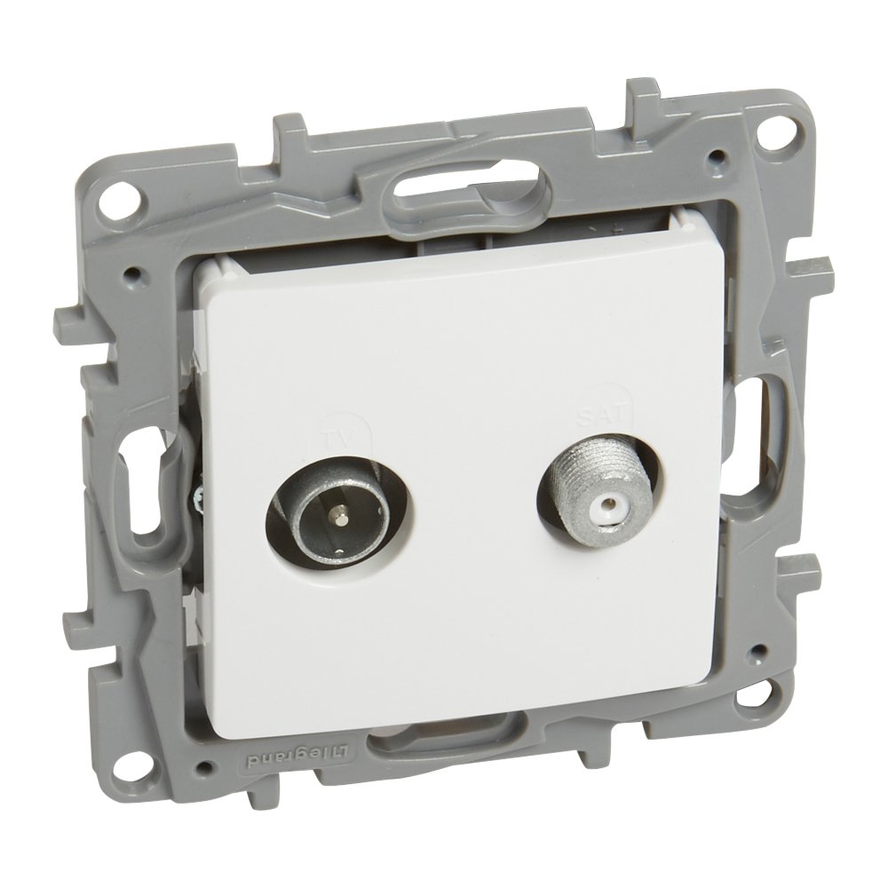 Prise TV TV/SAT ETOILE blanc Niloé Legrand 764559