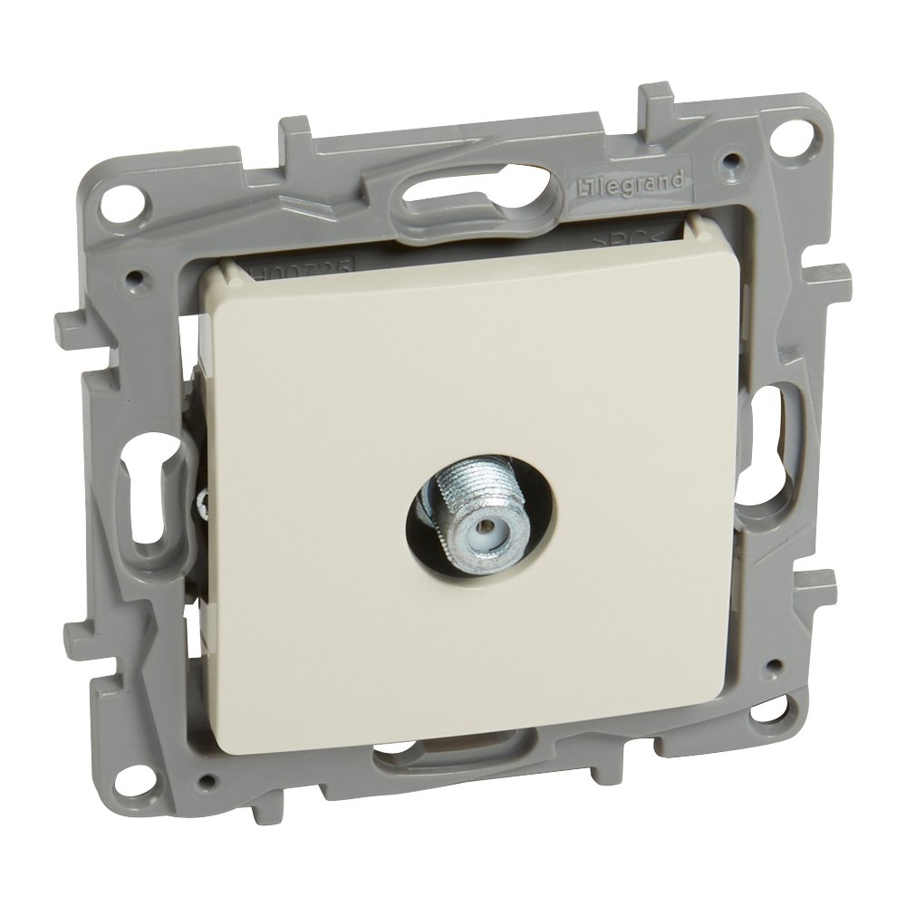 Prise TV TV ETOILE TYPE F ivoire Niloé Legrand 764650