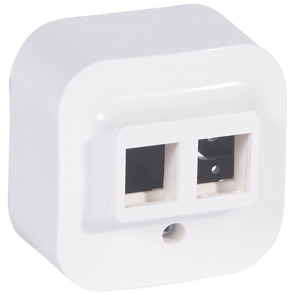 Prise RJ45 ADAPTATEUR 2XRJ45 KEYSTONE BLA Forix Legrand 782426