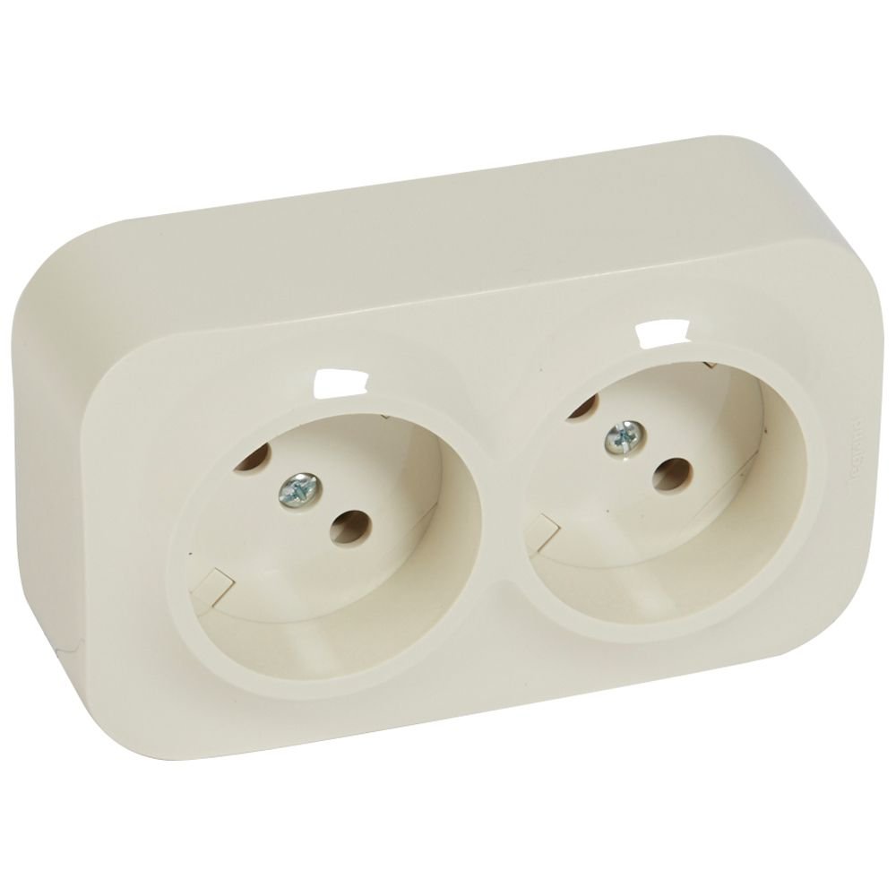 PRISE DOUBLE 2X2P 16A ivoire Forix Legrand 782442
