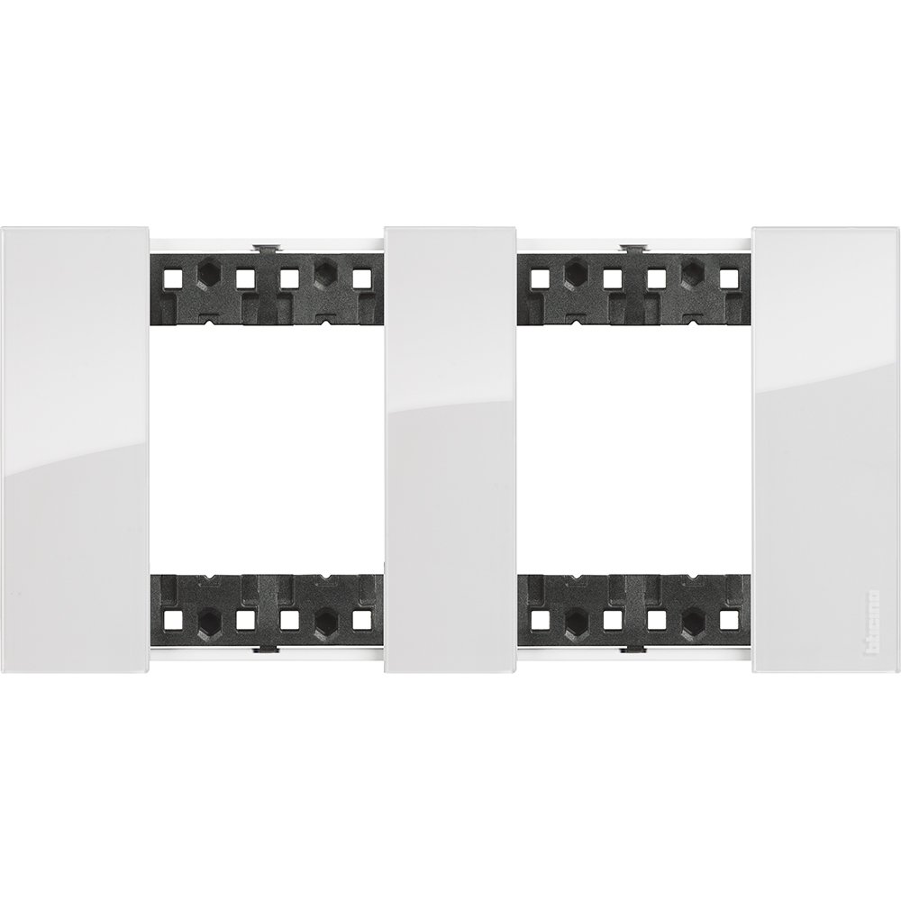 Plaque Living Now-plaque GLACIER 2X2M 71V Legrand BTKA4802M2DW