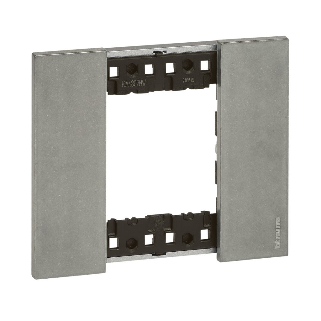 Plaque Living Now-plaque ACIER ACIER MOON 2M Legrand BTKA4802NW