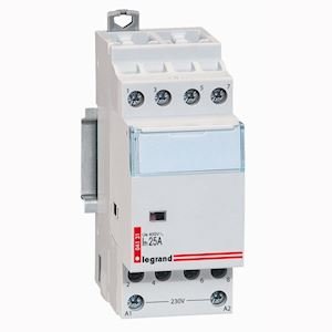 Contacteur De Puiss LEXIC Bobine 230V Sans Commande Manuel 4NO 2 Modules 4P 25A 400V 004131