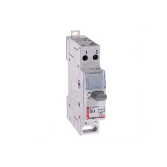 Interrupteur Poussoir Simple 1NO 1 Modules 230V 20A LEXIC 004454