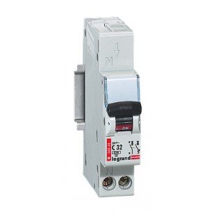 Disjoncteur Courbe C Arr/dep Borne Auto 1 Modules 1p+n 230V 10A 4.5 - 6KA IP20 IK02 Dnx3 006043