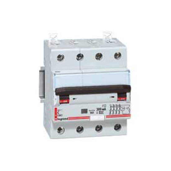 Disjoncteur Différentiel Arr/dep a Vis Type Ac 4 Modules 4P 400V 16A 300MA 6 - 10KA LEXIC 007977