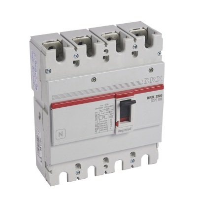 Disjoncteur De Puiss Magnetothermique 4P 400V 125A 18KA Drx 027106