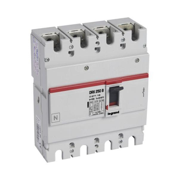 Disjoncteur De Puiss Magnetothermique Compact 4P 400V 125A 25KA IP30 Drx 027118