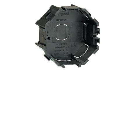 Boîte Dencast. Maconnerie Rond 1P Noir 031301