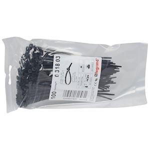 Collier Colring Denture Ext Noir 3.5 × 140 mm Sachet De 100 031803