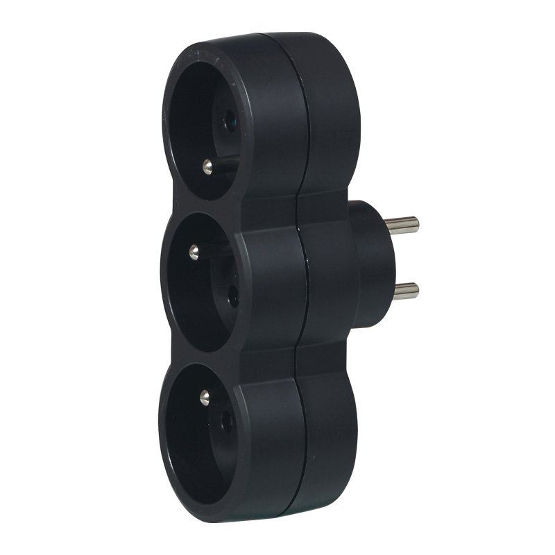Multiprise 3 Sortie Frontale 2p+t 230V 3500W 16A Noir Triplite 050508