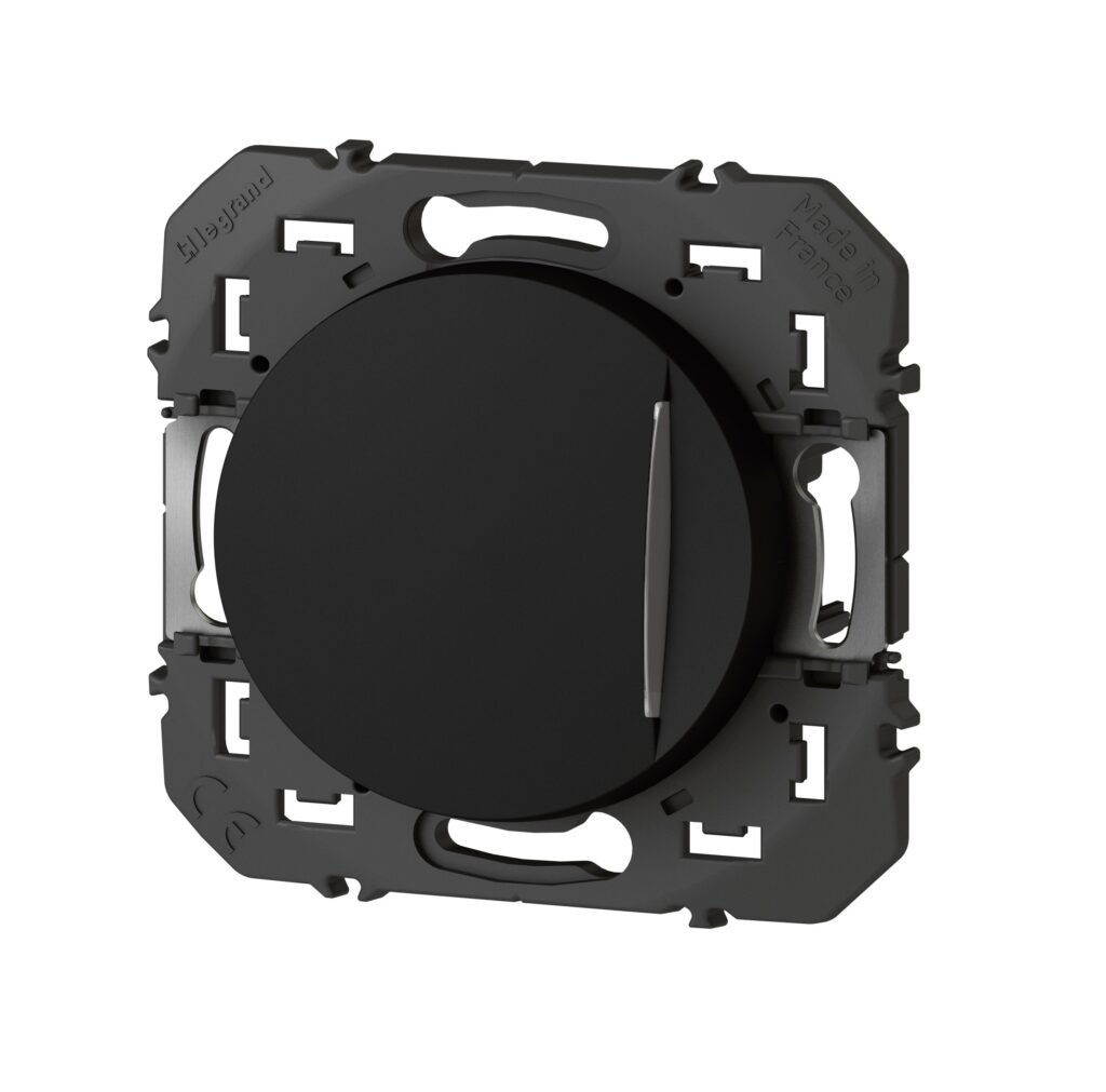 Poussoir Avec Voyant Lumineux À Composer 1P 230V 6A Noir Dooxie 095267