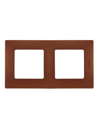 Plaque Carre À Composer 2P Cacao Marron Niloe 096718