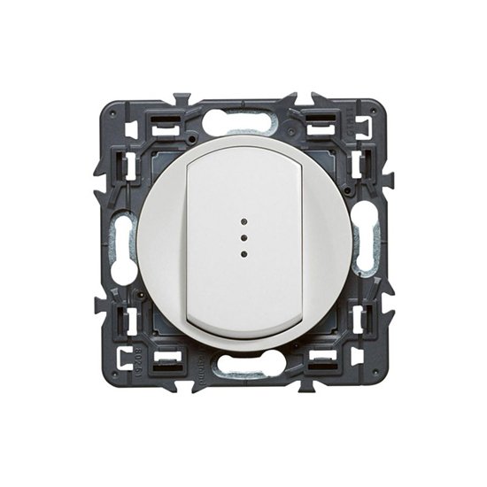 Poussoir Simple Lumineux À Composer 1P 230V 6A Blanc CELIANE 099506